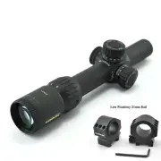 Visionking 1-6x24 FFP Rifle Scope Tactical R/G Illuminated Low Picatinny Mount