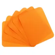 6Pcs Iron-on Patches Mending Fabric Repair Patch for Cloth, 5x4 Inch Orange
