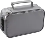 Labymos Feproof File Document Bag Safety Organizer with 3-Digit Lock Zipper Closure Fe& Water Money Pouch Multi-Layer Card Case for Home Office Travel Passport Certificates