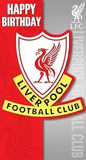 Liverpool FC LP047 Die-Cut Card Crest Birthday Card