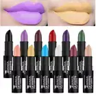 Hot Sale Waterproof Velvet Matte Black White Lipstick Lasting Pigment Green ~