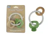 Koala Dream Textured Silicone Key Teether - Green | Baby Teething Toy, BPA-Free,