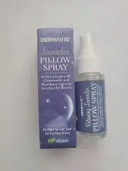 1X 30ML Derma V10 Lavender Pillow Spray Chamomile Rosemary Extract - NEW UK