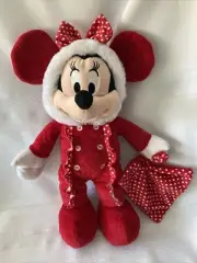 Disney Baby MINNIE MOUSE HOLIDAY 15" Plush & Quilted ~ Authentic Disney Store
