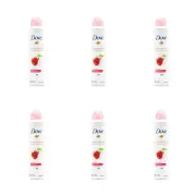 6PK Dove 127g/220ml Antiperspirant Women Deodorant Spray Advanced Care Go Fresh