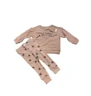Grayson Collective Toddler Boys' Crewneck Top & Bottom Set - Light Brown 4T