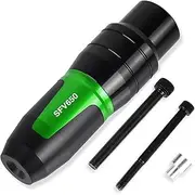 Motorbike Sliders FOR S┐UZUKI SFV650 GLADIUS 2009 2010 2011 2012 2013 2014 2015 2016 accessories Exhaust Frame Sliders Crash Pads Falling Protector (Color : Green, Size : A)