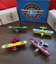 Rare Diecast Biplanes Readers Digest Collectors Set Of 4 Free Shipping.