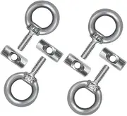 4 Pcs Awning Rail Stoppers, 304 Stainless Steel Awning End Stoppers Blocking Kit with M4 Lifting Eye Nut Ring Shape for Caravan Motorhome Campervan Tent (Pack of 4)