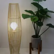 Matram Rattan Cane Floor Lamp in Natural