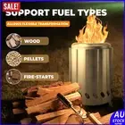 Solo Stove Mesa Tabletop Fire Pit with Stand | Low Smoke Outdoor Mini Fire