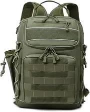VEVEL Outdoor Sports Camping Bag Fishing Rod Pole Backpack Climbing for Men Trekking Hiking Fishing Lure Box Tackle Travel Handbags(Army Green)