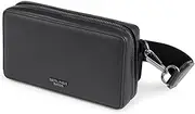 [Berliner Bags] Seoul Go to Pocket Shoulder Bag, Small Crossbody Bag Made of Leather, Black, black