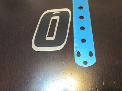 old school bmx ati silver n black plate race number# 0 GT Mongoose Haro