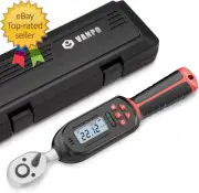 1/4 Inch Digital Torque Wrench, 1.1-22.1 Ft-Lbs/1.5-30Nm, with Preset Values, 2%
