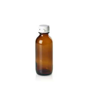 『德記儀器』《台製》茶色玻璃瓶 Bottle, Glass with Safety Seal, Amber