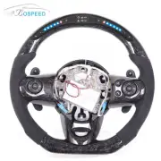 Carbon Fiber Leather Steering Wheel For BMW Mini Cooper