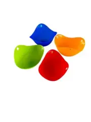 4pcs Egg Poacher Silicone Poaching Cups Boil Eggs Microwave Stove Top Non-Stick