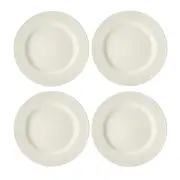 Mikasa Cranborne 4 Piece Stoneware Dinner Plate Set 27cm Cream