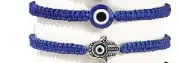 2 PC Evil Eye Bracelets Set Jewelry Unisex Bead Charm String Knot Bracelet 1708