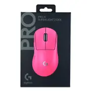 Logitech G PRO X Superlight 2 DEX Lightspeed Wireless Gaming Mouse - Pink (910-007375)