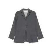 [Mark Kenly Domino Tan] Mark Kenly Domino Tan Robin Button-fastening Blazer 38 FR BLUE