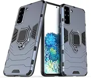Case for Samsung Galaxy S21 Plus 5G,Hybrid Heavy Duty Protection Shockproof Defender Kickstand Armor Case Cover,Navy