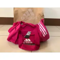 在飛比找蝦皮購物優惠-adidas 愛迪達 粉紅色健身包_手提/側背包_全新