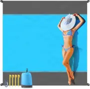 Beach Blanket Sandproof Oversized 79x83 Extra Large Mat for Travel & Camping
