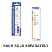 Quality Staedtler Natural Graphite Lead Wood Pencils Pack of 12 Ages 3+ and Up