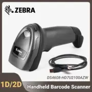 Zebra DS4608-HD7U2100AZW High-Density 1D/2D Handheld Barcode Scanner w USB Cable