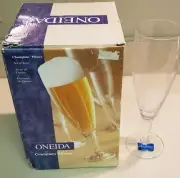 Oneida Scott Zwiesel Champlain Pilsner Set of 4 Stem Crystal Beer Glasses (NEW)