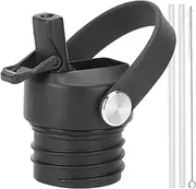 Straw Lid Compatible with Hydro Flask Standard Mouth,Lid with Straws Compatible with Hydroflask Standard Mouth 12 18 21 24oz,Flip Straw Cap Top Replacement Lid With Dust Cover (Patent)