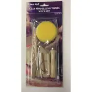 Reno Art 8 Piece Clay Modelling Tools Ceramics Shaper Molding Needle Cutter Kit