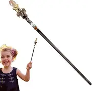 Witch Wand for Kids, Crystal magigc Wand, Wizard, Fine Handcrafted Amethyst Crystal Fairy, Natural for Role-Playing Games, Pretend Play for Girls and Boys Ages 6 and Up