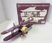 Vintage Hershey's Milk Chocolate Stearman BiPlane Die Cast Bank Gift