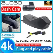 Plug and Play 4K 2160P Wifi DVR Dash Cam Camera for Cadillac XT5 XT6 2016-2024