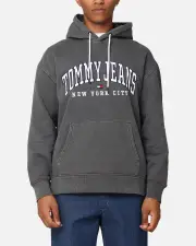 [TOMMY JEANS] Tommy Jeans Tjm Relaxed Varsity Hoodie Black - Size M M Black