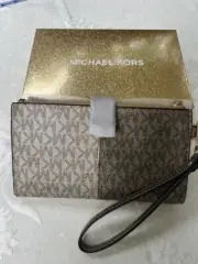 Michael Kors Gold Multi Phone/Wallet Wristlet