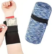 XINCHENG 1Pcs Wrist Wallet with Zipper, Sportswear Wrist Pouch, Lightweight Phone Wristband for Running,Wrist Pouch Pocket Wallet with Zippered for Gym Sports Running Walking Hiking Travel
