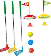 Kdjuope Kids Golf Club Set Sports Toys with Balls Sort Hofpiel Gifts Mini Golf Kit Bildungsgolf Toys for Garden Lawn Family