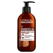 L'Oreal Paris Men Expert Barber Club 3-in-1 Beard + Face + Hair Wash - 200ml