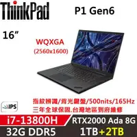 在飛比找森森購物網優惠-Lenovo聯想 ThinkPad P1 Gen6 16吋效