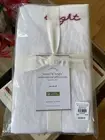 NEW Pottery Barn Merry & Bright Linen STANDARD Christmas Pillowcases~SET OF 2