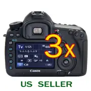 3x Clear LCD Screen Protector Guard Film For Canon EOS 5D Mark 3 III / 5DS/ 5DSR