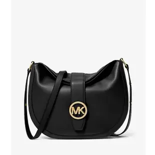 【Michael Kors】專櫃經典款防刮皮革 Gabby系列防刮皮革手提/斜背二用包-黑色(大款 包包挺大請注意尺寸)