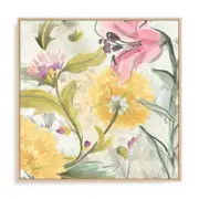 Artey | Garden al Fresco I - Framed Canvas - Natural Frame - 50 x 50cm