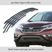 Fits 2015-2016 Honda CR-V Main Upper Silver Billet Grille Insert