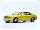 Almost Real 1/18 Bentley Mulsanne 2017 Metal Diecast Model Car Gold/Black Gifts