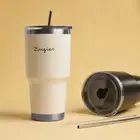 Zingies Stainless Steel Tumbler 30oz – Double Wall Insulated Cup with Straw Lid